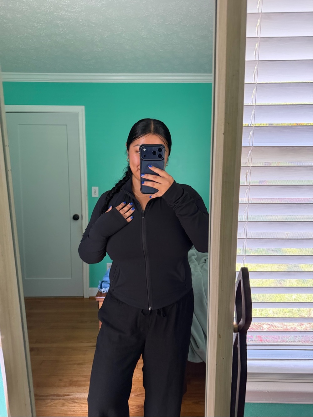 Athleta Black Salutation Crop Jacket